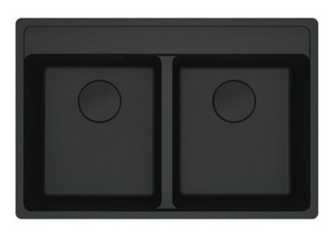 Maris MRG 620-35-35TL Black Matt Fragranite - FRANKE