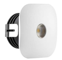 Attis 3W C Empotrable Led de frente Cuadrado - IDEA